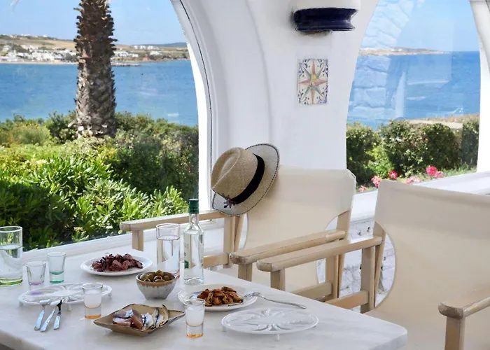 Executive Paros 5 Bedrooms Beachfront Supreme Beachfront Sea 别墅 *